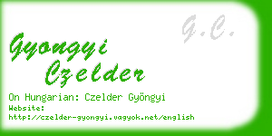 gyongyi czelder business card