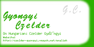 gyongyi czelder business card